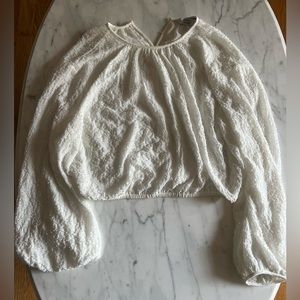 & Other Stories white beaded crop top